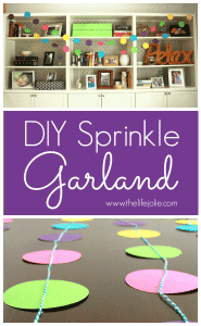 This tutorial shows you how to make the sweetest DIY Dot Garland- perfect for any special party or event, or even just for decorating your home. It's quick, easy, cost-efficient and so darn cute!
