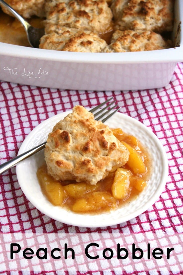 This peach cobbler is everything that summer is about- It's quick and easy to make, the peaches are bursting with flavor and the dough is light as a feather! Click on the photo to read more...