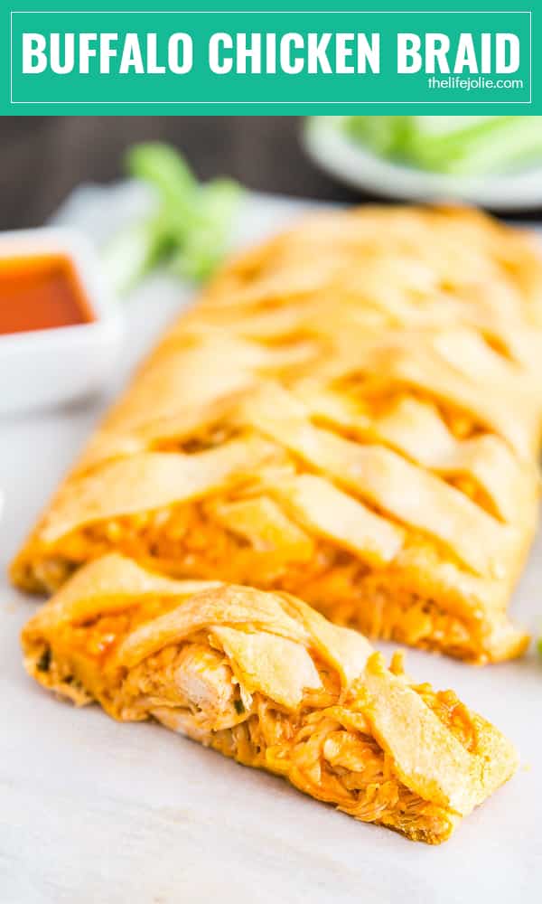 This Buffalo Chicken Braid recipe is a proven crowd-pleaser! It's super easy to make and full of spicy buffalo flavor. Make this for game day and your family will fight for seconds!