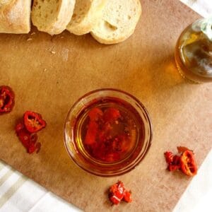Hot Pepper Oil is such an easy condiment to make, and boy does it pack some punch! If you like spicy foods you have to make this!!