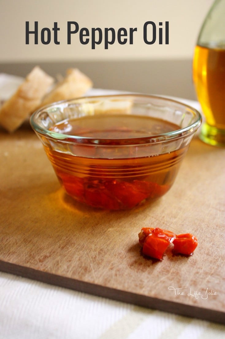 Hot Pepper Oil is such an easy condiment to make, and boy does it pack some punch! If you like spicy foods you have to make this!!
