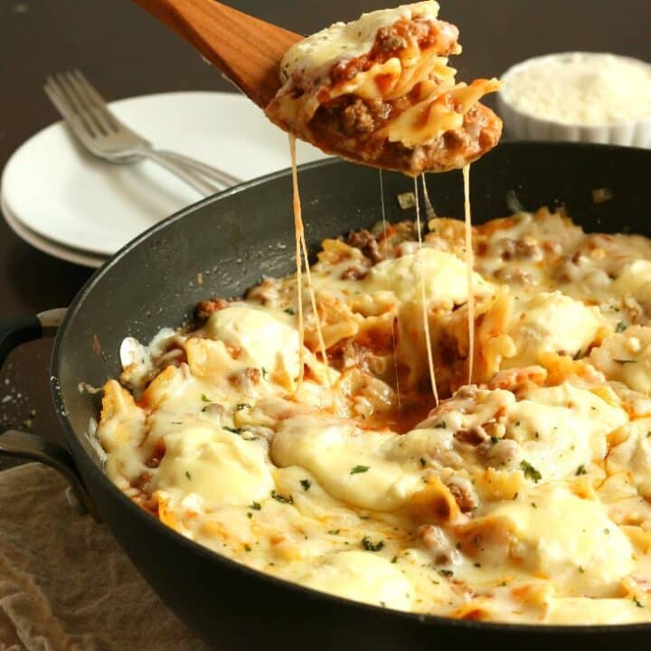 This Best Ever Skillet Lasagna truly is the amazing! It's such a quick and easy recipe and the flavors cannot be beat (especially because it comes together in around 30 minutes!). This one is definitely a keeper!