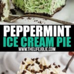 This Peppermint Ice Cream Pie recipe is super easy to make. It features a delicious Oreo crust, your favorite mint chocolate chip ice cream and whipped cream. The work for you is minimal and the response is always fantastic!