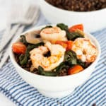 This healthy Shrimp and Quinoa Bowls recipe is delicious and very easy to make. It's full of delicious flavors and textures and makes a great lunch or dinner. Click on the photo to get the recipe!