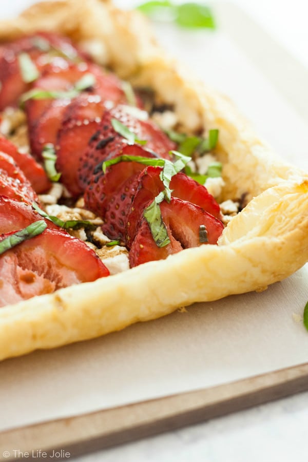The Strawberry Goat Cheese Tart recipe is great for a brunch or a low-key get-together. It’s quick and easy to make using frozen puff pastry and tastes delicious! Click on the photo to get the recipe!