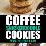 This Coffee Snickerdoodles recipe is a delicious and easy twist on traditional Snickerdoodle cookies. Soft and chewy with the spicy-sweet flavors of cinnamon and sugar with the zing of coffee, these are a delicious addition to any holiday cookie platter and simple enough to make without needing a special occasion!
