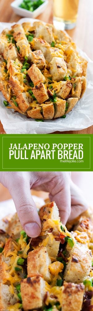 Jalapeno Popper Pull Apart Bread