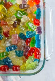 Boozy Gummy Bear Recipe - an easy and delicious alchoholic adult treat