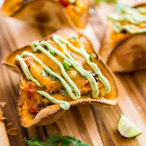 A small square image of Cheesy Chicken Taco Bowls