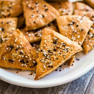 A square image of Everything Pita Chips