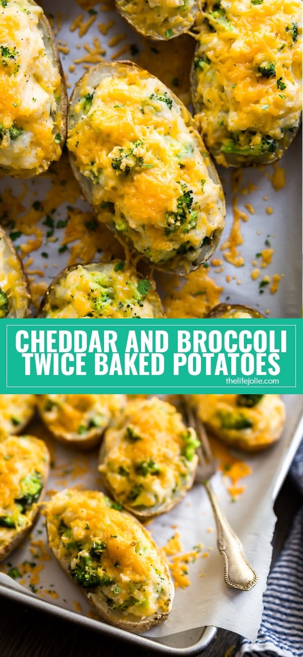 Cheddar and Broccoli Twice Baked Potatoes Recipe