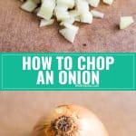 I want to show you how to chop an onion the easy way! Check out this tutorial with tons of great tips for getting the perfect chopped onions.