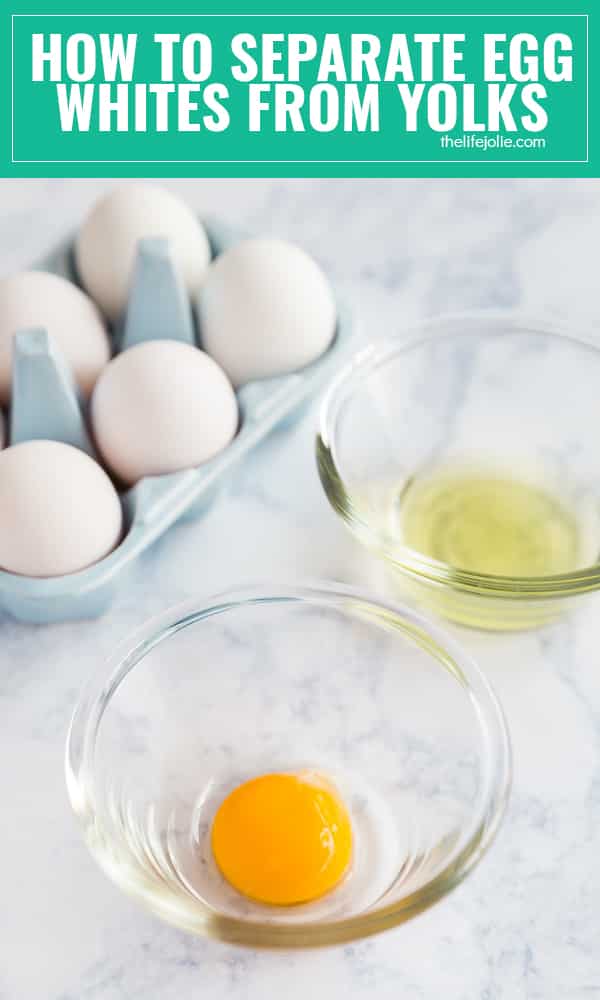 Does the idea of separating eggs make you a little nervous? Have no fear my friends, I want to show you how to separate egg whites from yolks with two different ways you can do it!