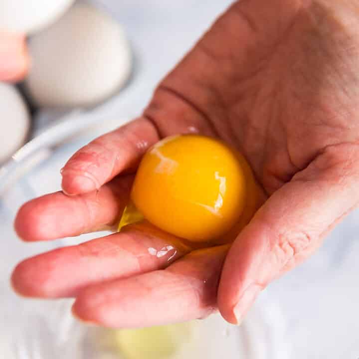 Does the idea of separating eggs make you a little nervous? Have no fear my friends, I want to show you how to separate egg whites from yolks with two different ways you can do it!