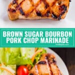 This Brown Sugar Bourbon Pork Chop Marinade is the stuff that all your summer grilling dreams are made of! A little sweet. A little boozy (don't worry, it cooks off!). And a whole lot of delicious!