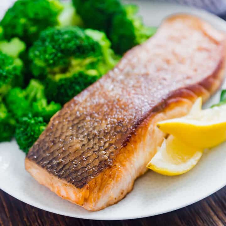 There is nothing better than perfectly seared salmon and I'm going to show you how to get it just right! It's so easy to pan sear fish and I'm sharing all my tips and tricks to get that nice crispy outside and skin and perfectly tender inside.