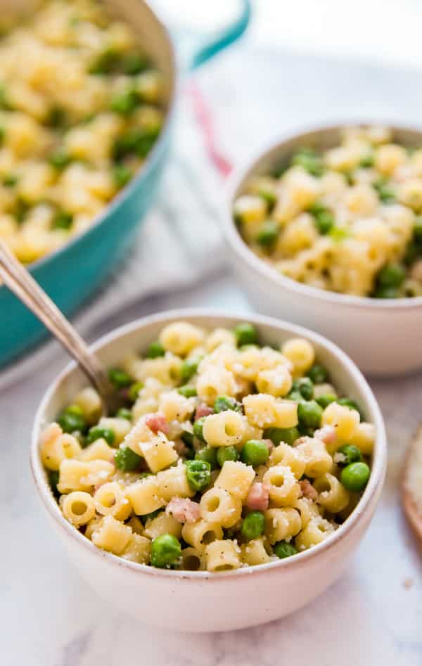 Peas and macaroni
