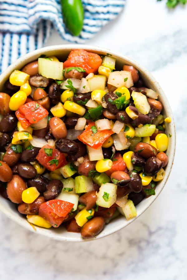 Mexican Bean Salad Recipe And Easy And Delicious Salad Side Dish