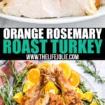 I'm so excited to share tons of information about how to cook a turkey and my recipe for Orange Rosemary Roasted Turkey! You'll find everything you need to know for making the perfect Roast Turkey for Thanksgiving from start to finish!
