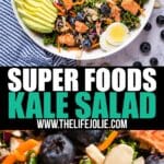 Need a delicious and satisfying detox meal? This Super Foods Kale Salad Recipe is just what you're looking for! And you won't want to miss my tips for making the kale much more enjoyable to eat raw!