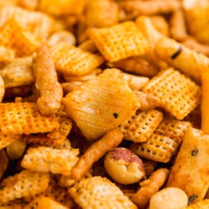 Chex Mix is everyone's favorite party mix and the addition of Sriracha kicks it up a notch in more ways than one!