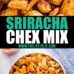 Chex Mix is everyone's favorite party mix and the addition of Sriracha kicks it up a notch in more ways than one! This makes a great homemade gift and is a hit at every party!