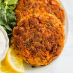 Salmon Patties are a tasty light lunch and are great for brunch with the family! They're quick and easy to make and offer an excellent way to use up leftover salmon.