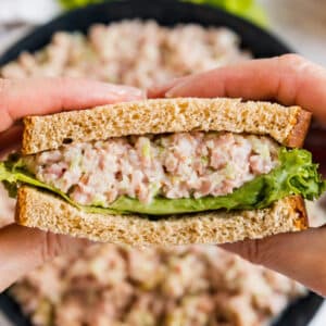 Mom's Favorite Ham Salad is a killer way to use leftover ham. It's ready in minutes with just a few ingredients, this classic recipe is a total keeper!