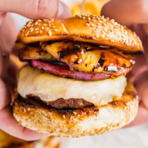 This Hawaiian Burger Recipe brings the perfect combination of sweet and savory. Nothing says summer like a nice, juicy burger and this is an easy recipe the whole family will love!