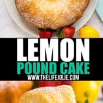 My Great Grandma's Lemon Pound Cake Recipe is a serious keeper! Easy to make, subtly sweet with a light and moist crumb that no one can resist.