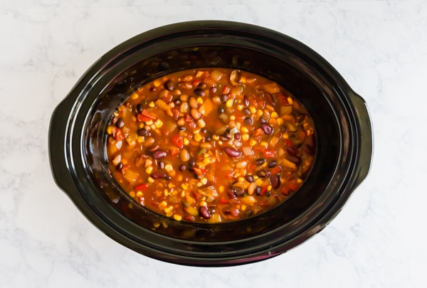 vegetarian chili slow cooker
