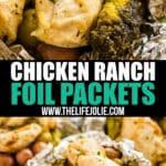 Ranch Chicken Foil Packets make a quick and easy dump dinner in a delicious little package. Throw them on the grill or pop them in the oven and you'll have a flavorful dinner on the table in under 30 minutes!