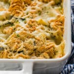 Cheesy Squash Casserole is the kind of side dish that will impress even the pickiest of eaters. Tender yellow squash and zucchini, savory bread crumbs and deliciously melty cheese make this side dish a total crowd pleaser!