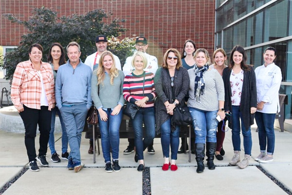 A group of bloggers on the 2019 Pass The Pork tour.