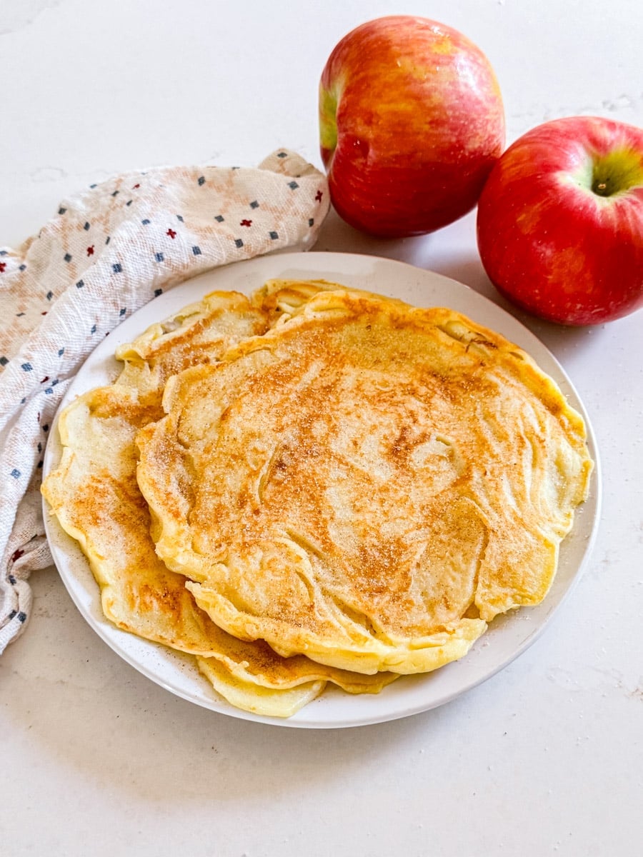 Grandma Hinz's Apple Pancakes | The Life Jolie A plate of apple pancakes.